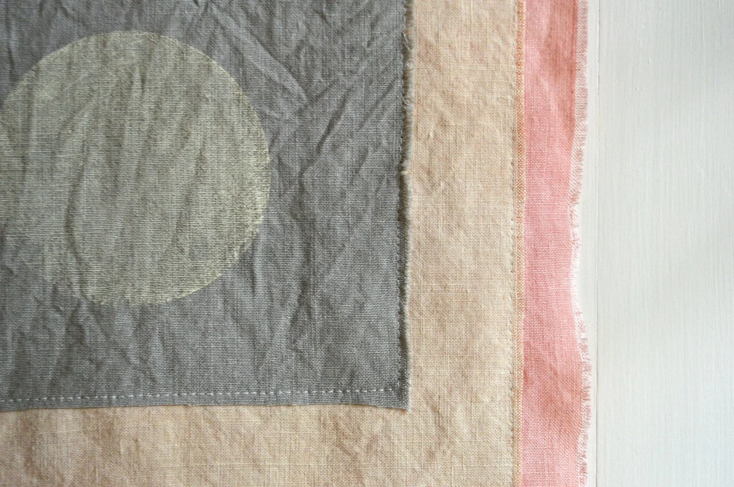 detail of block printed wall hanging by Untold Imprint