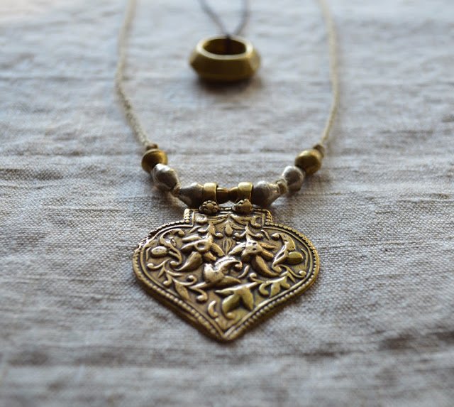 amulet textile necklace by Untold Imprint