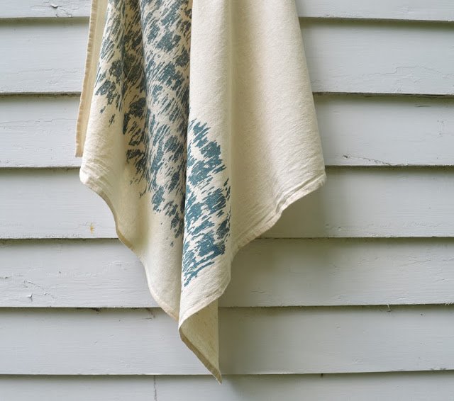 printed cotton flour sack towel by Untold Imprint