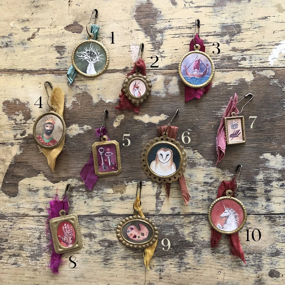 Miniatuer R Pin Portrait Miniature pins ~ choose your pins — Talufane