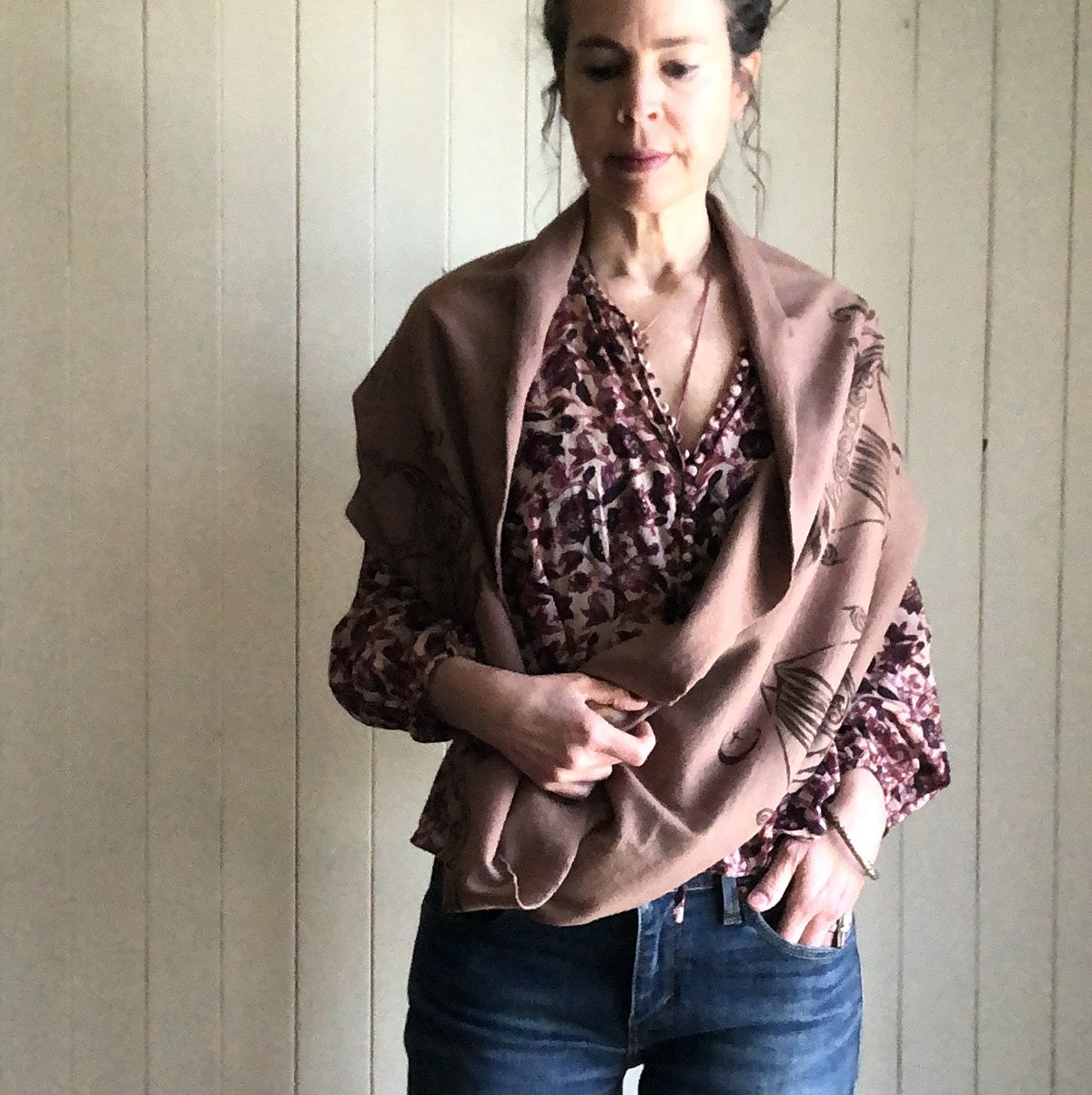 Viking Longship organic infinity scarf by Talufane