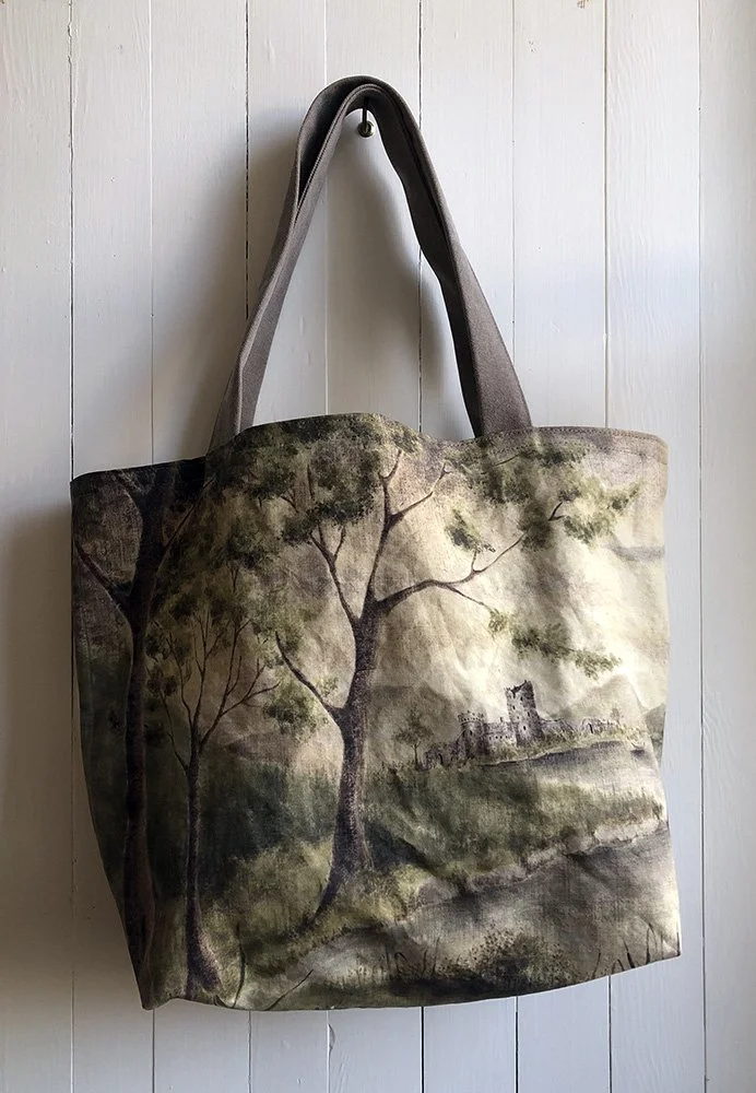 The Kelpie painting linen bag by Phoebe Stout for Talufane