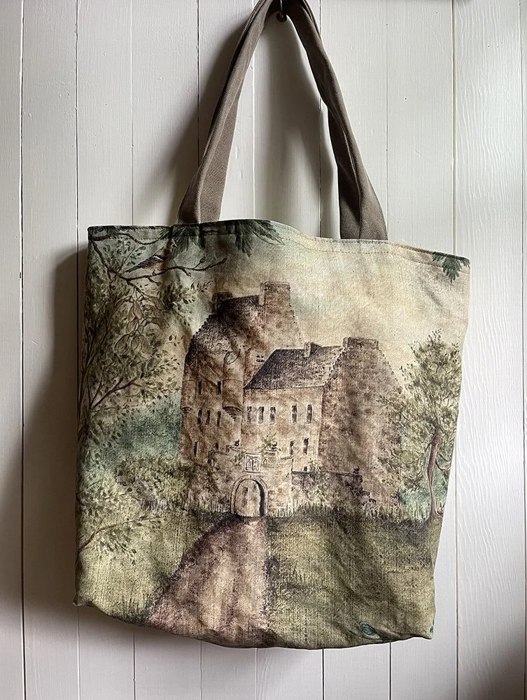 Through the Stones Outlander-inspired linen bag by Talufane