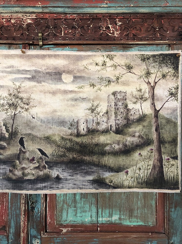 The Relic Seers wall tapestry by Phoebe Stout for Talufane