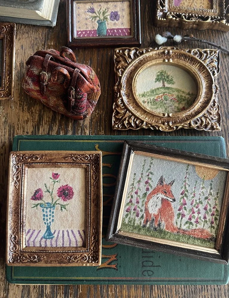 miniature original paintings by Phoebe Stout for Talufane