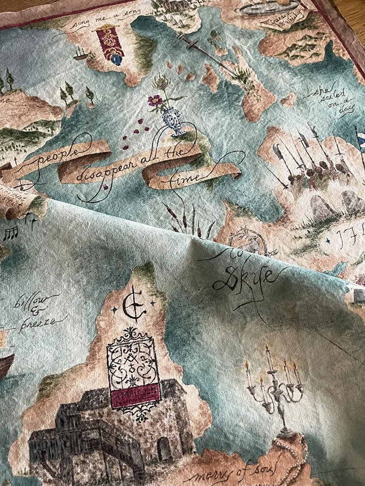 Outlander-inspired tapestry wall hanging by Talufane