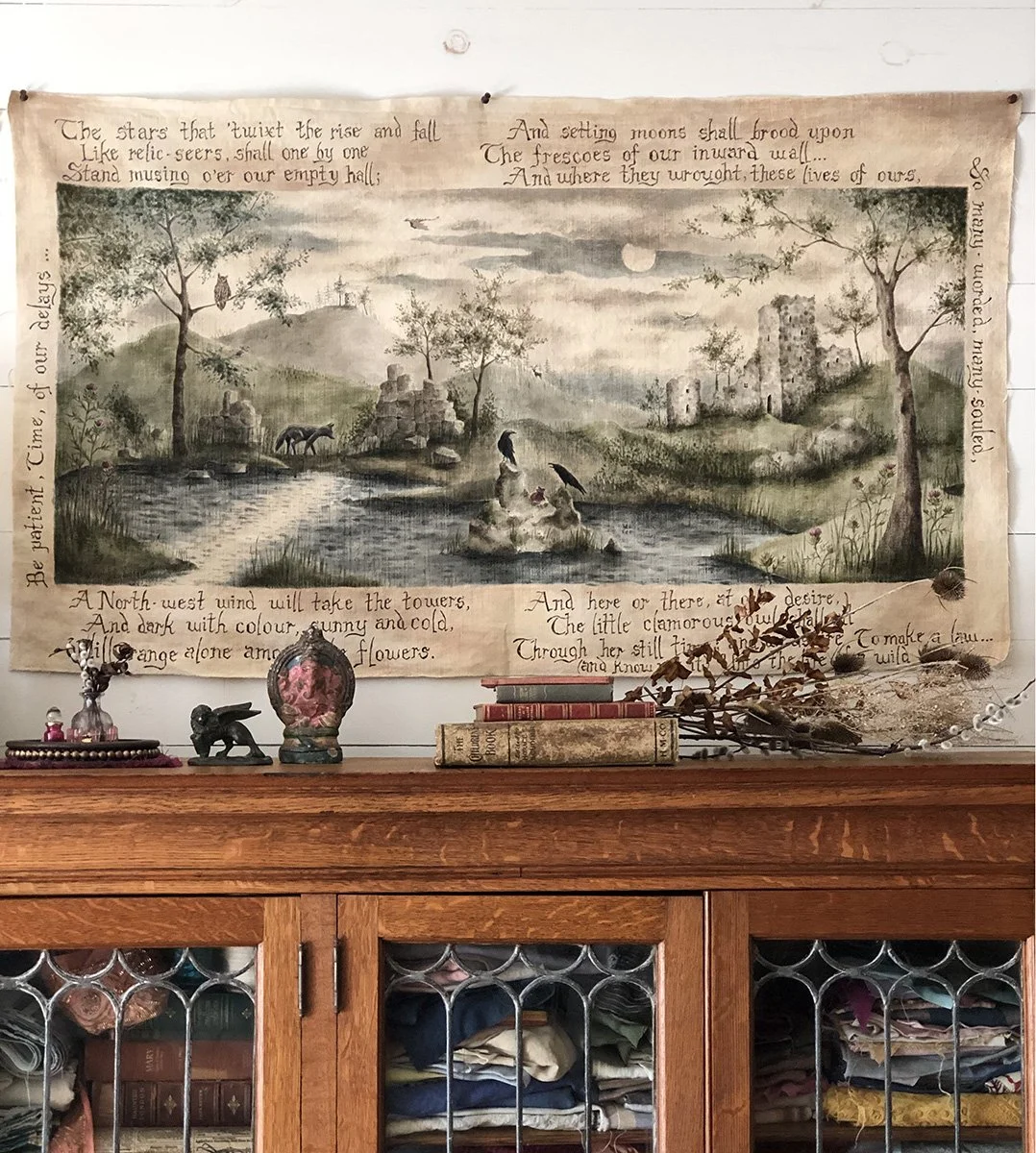 The Relic Seers wall Tapestry by Phoebe Stout for Talufane