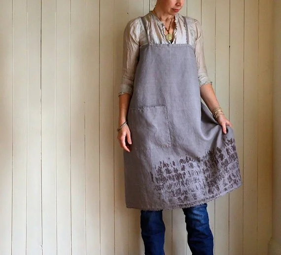 handmade hemp apron by Untold Imprint
