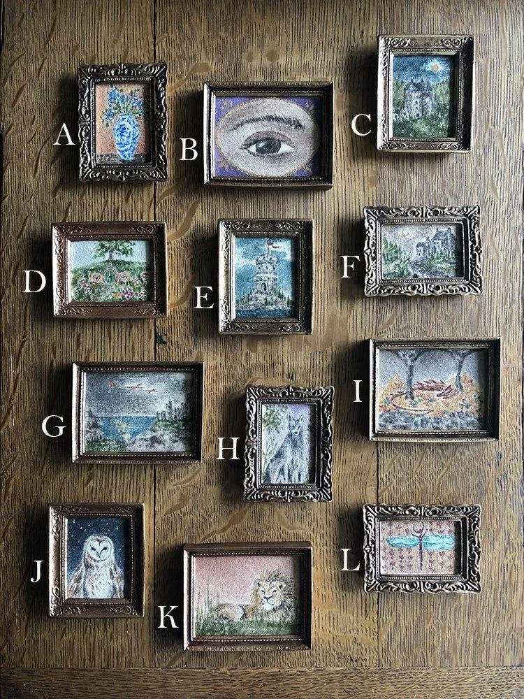 miniature original paintings inspired by storytelling - by Phoebe Stout for Talufane