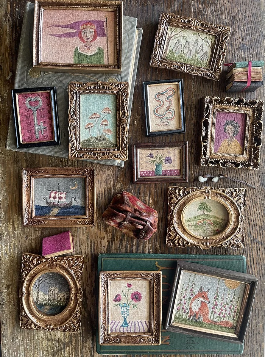 miniature original paintings by Phoebe Stout for Talufane