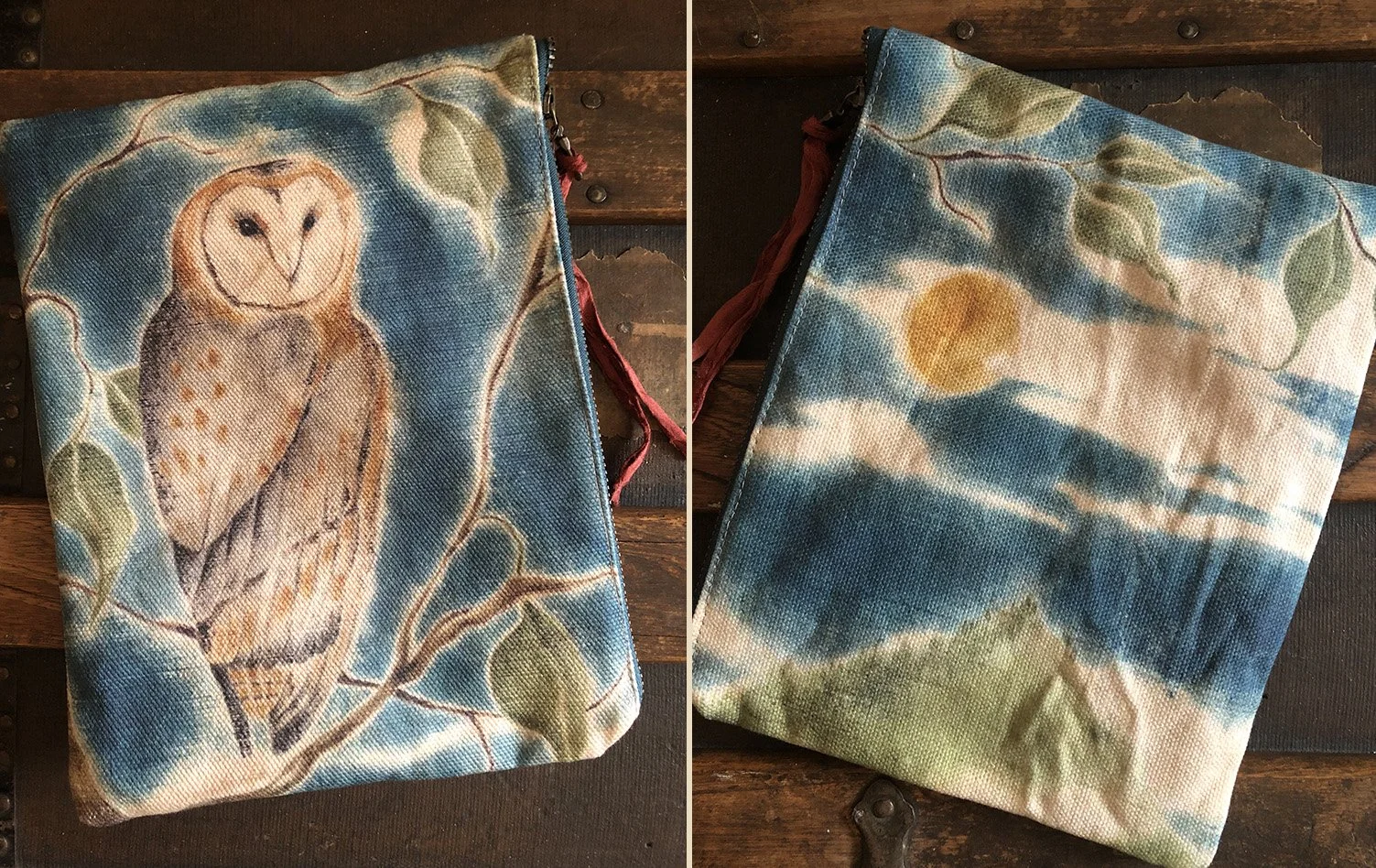 Barn Owl zipper pouch by Talufane