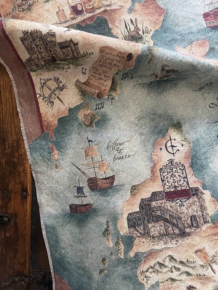 Mountains of Rain & Sun medieval wall tapestry by Talufane