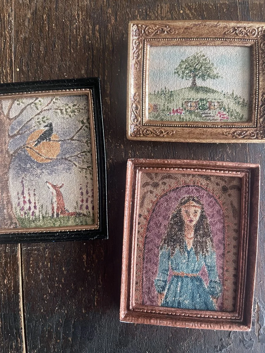 miniature original paintings by Phoebe Stout for Talufane