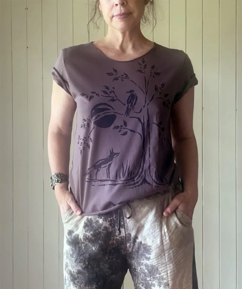 Fox and Crown cotton tee by Talufane
