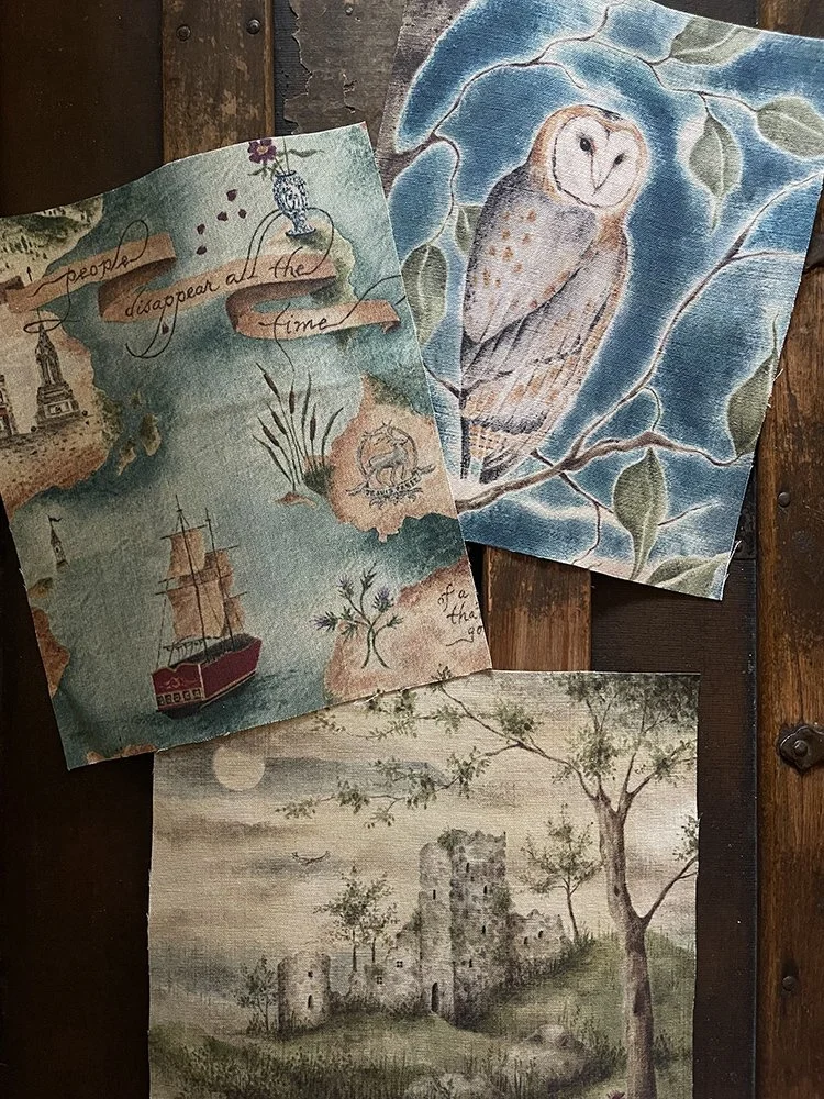 Medieval Fantasy linen prints by Talufane