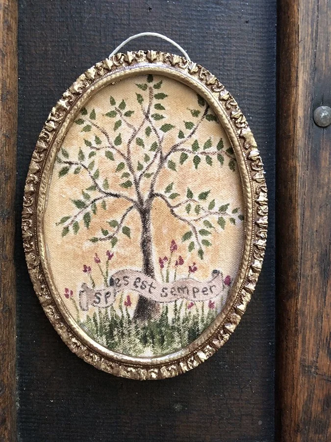 Tree of Life miniature painting by Phoebe Stout for Talufane