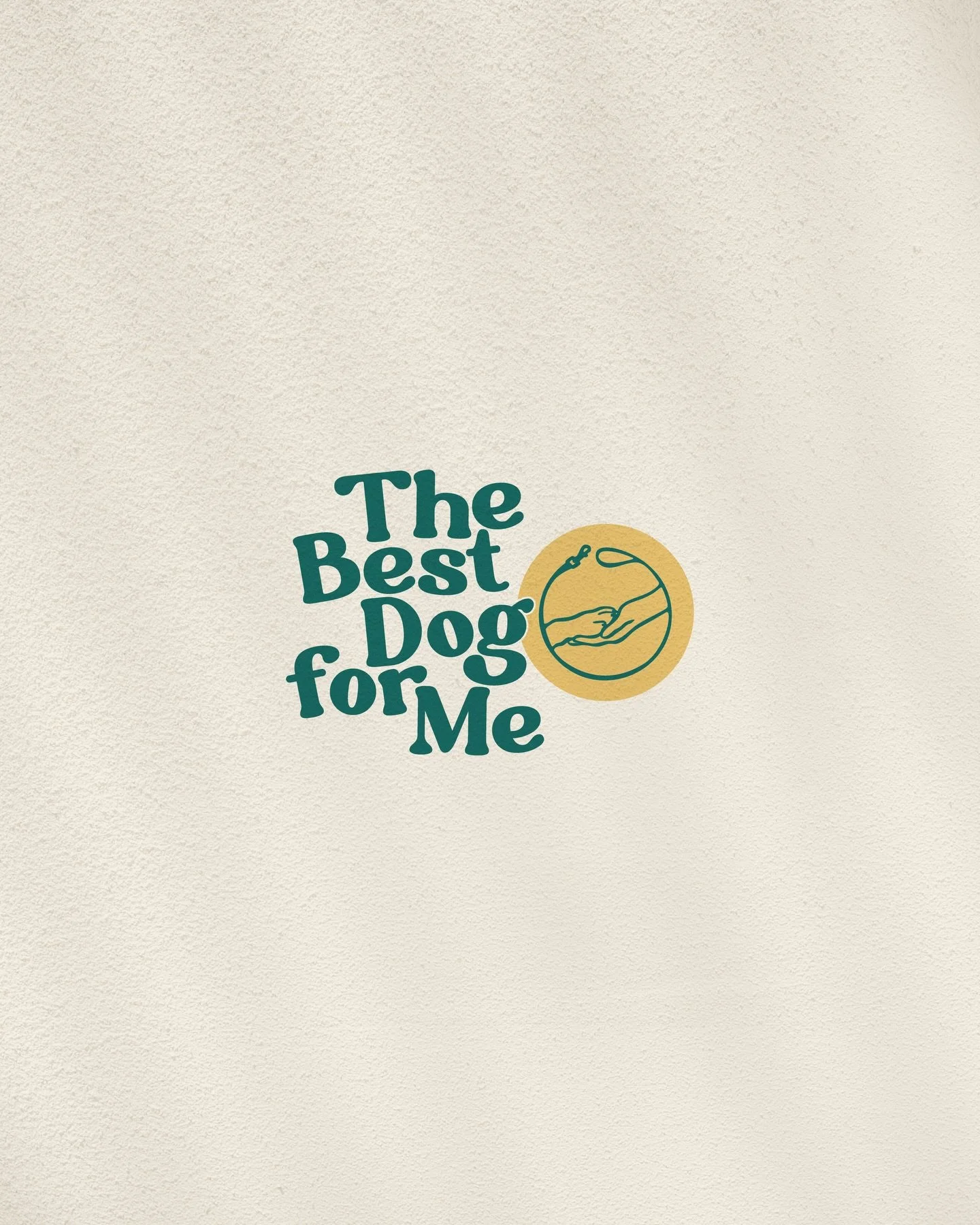 Brand &amp; website reveal for @thebestdogforme 🐾☀️

It&rsquo;s bold, playful, and full of personality, yet calm, clean, and grounded. 

The logo is all about connection - A puppy paw and human hand coming together like &ldquo;okay cool, we&rsquo;re