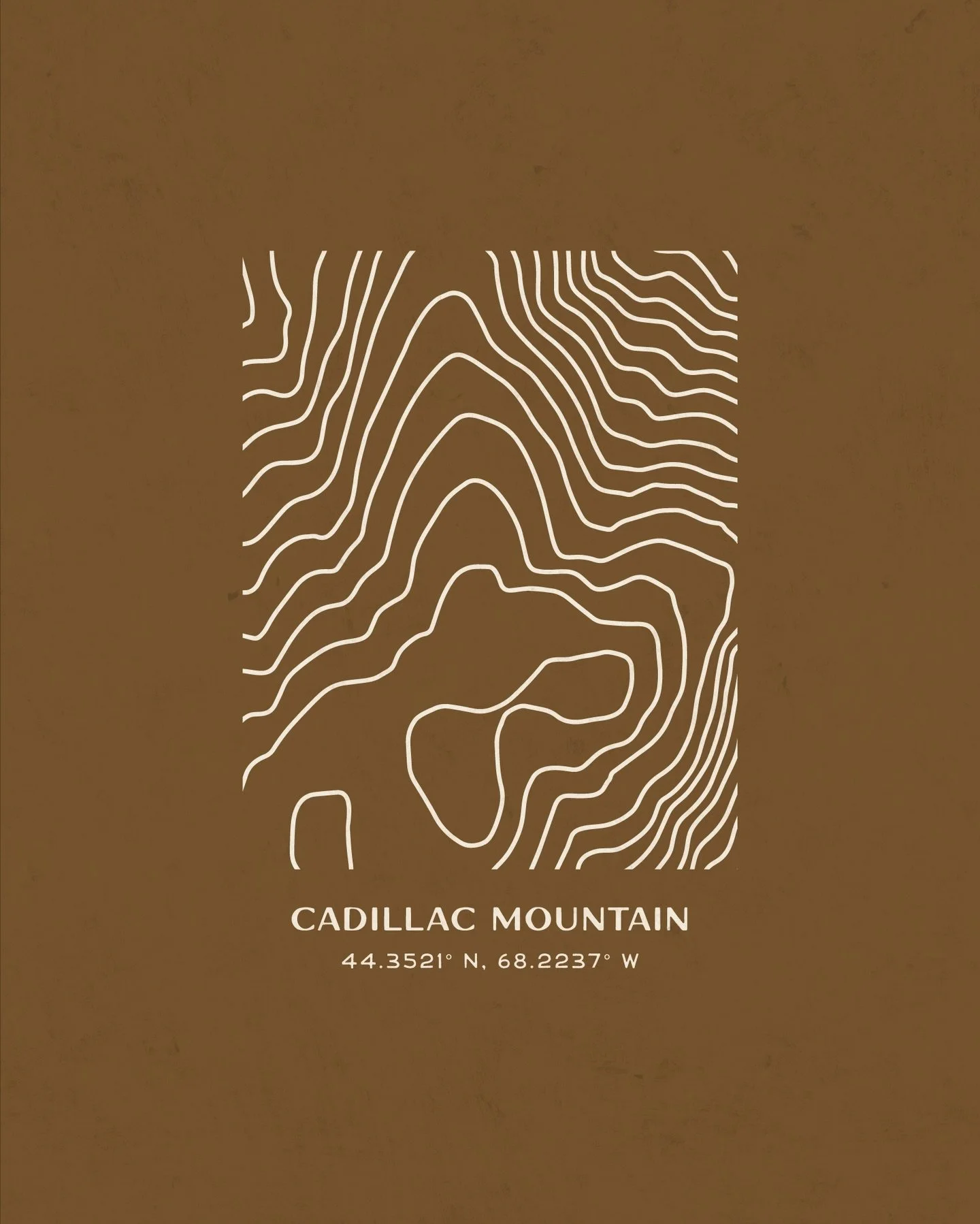Patiently waiting for the weather to turn so I can get back on the trails!!🥾 

&bull;

#hiking #hikingmaine #maine #cadillacmountain #topographicmap