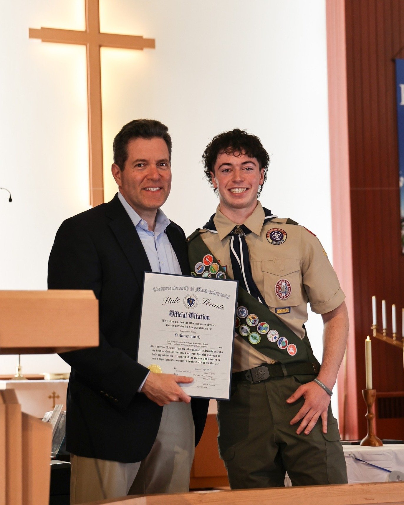 Wilmington gained a new Eagle Scout! I was grateful to celebrate Evan&rsquo;s Court of Honor this weekend. 

Evan dedicated his Eagle Scout project to raising awareness for veterans suffering from the hidden wounds of PTSD. It&rsquo;s inspiring to se