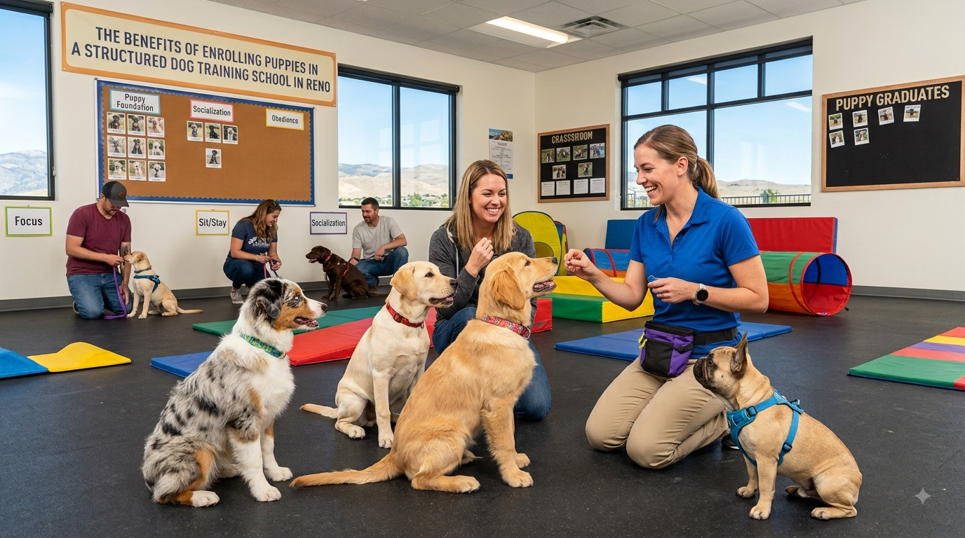 The Benefits of Enrolling Puppies in a Structured Dog Training School in Reno 
