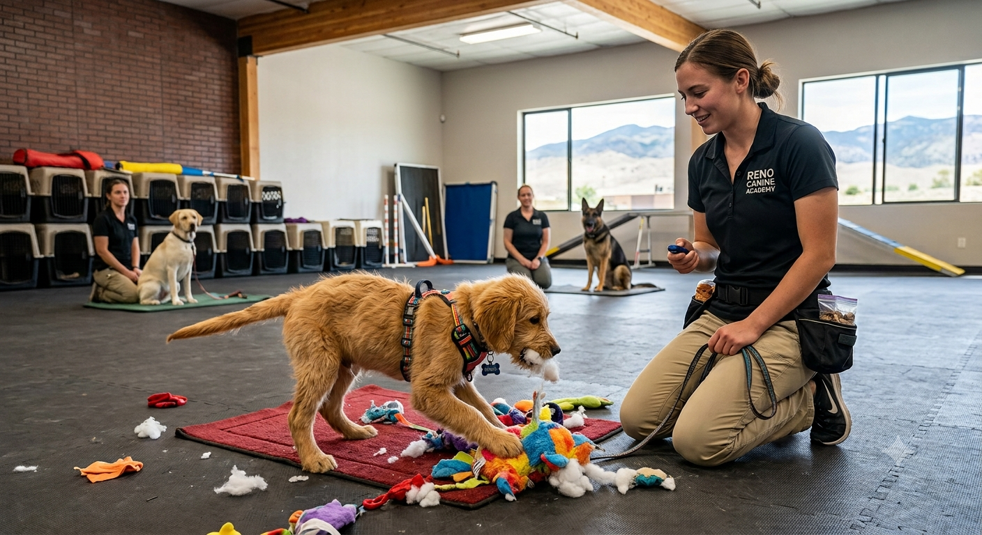 What Happens When a Puppy’s Home Habits Follow Them Into a Reno Board and Train Program?