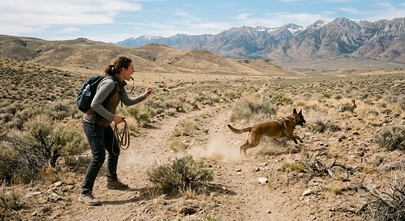Why Reno's Open Desert Terrain Creates Unique Challenges for Off-Leash Dog Training 