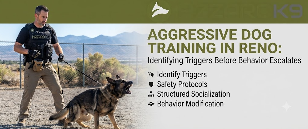 Aggressive Dog Training in Reno: Identifying Triggers Before Behavior Escalates