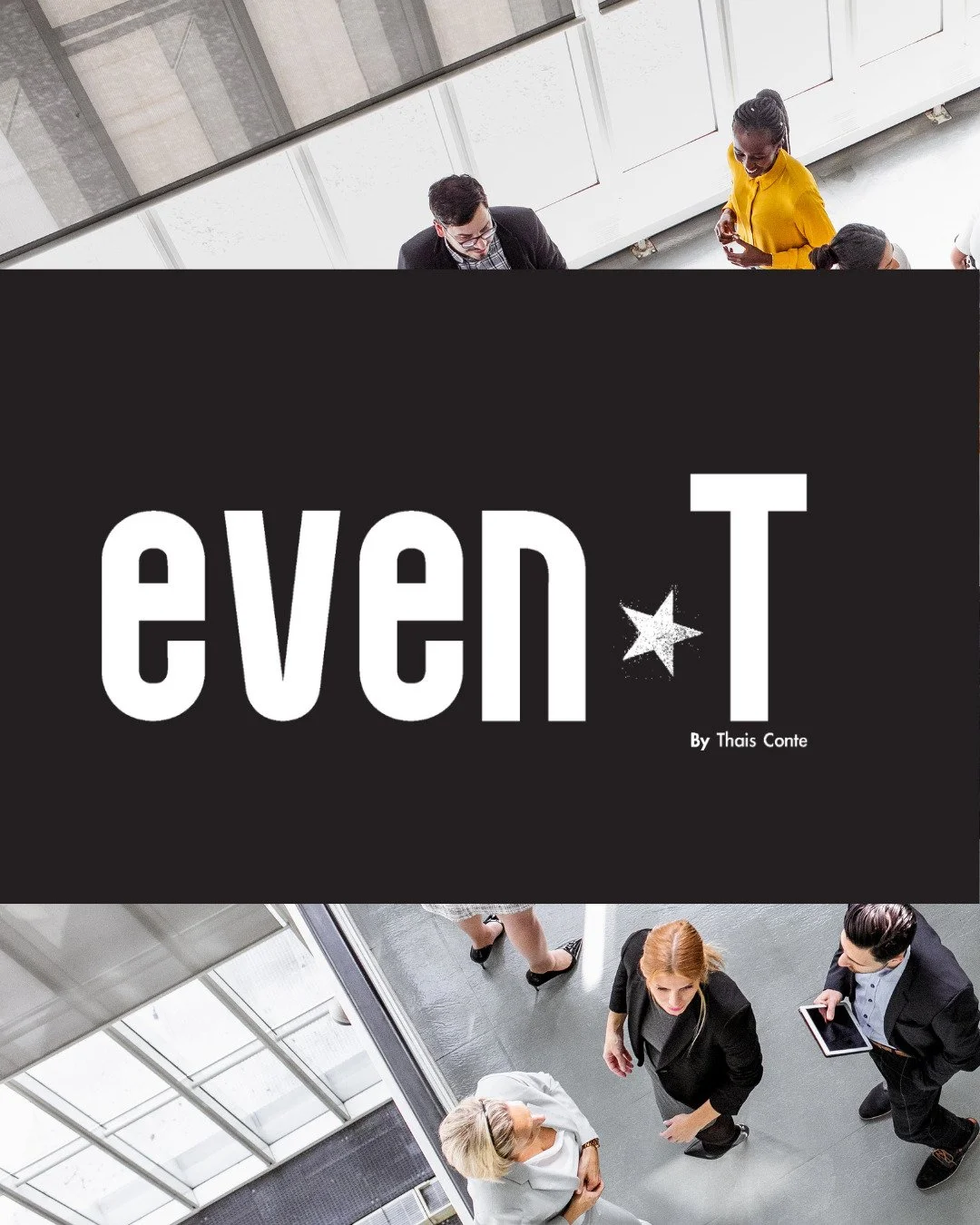 A Tha&iacute;s fazia muita coisa.
Conectava pessoas, organizava projetos, resolvia eventos&hellip; tudo ao mesmo tempo.

O desafio era juntar tudo isso em uma marca s&oacute;.

A resposta veio no pr&oacute;prio nome.
Even-T traz a letra dela para den