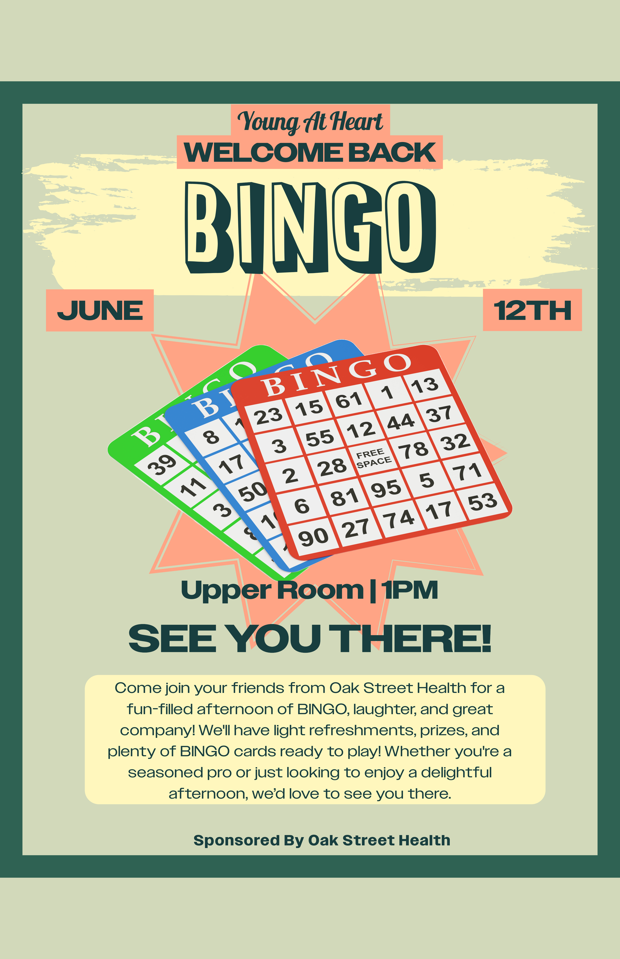 Young At Heart BINGO 