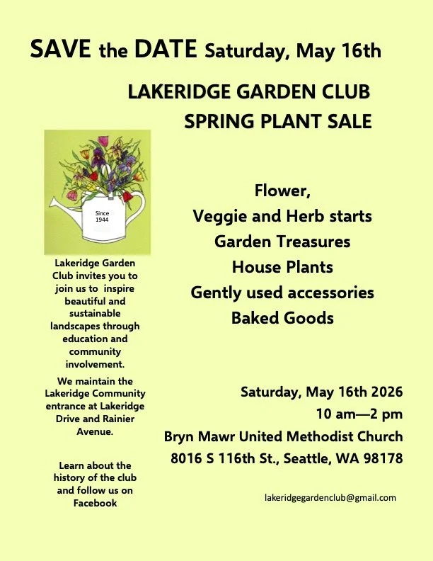LAKERIDGE GARDEN CLUB SPRING PLANT SALE