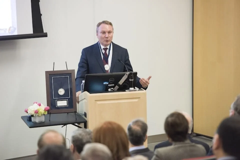 Igor Efimov Installed in Collins Professorship