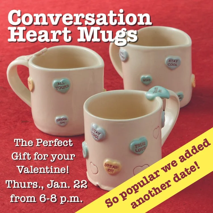 Conversation Heart Mugs