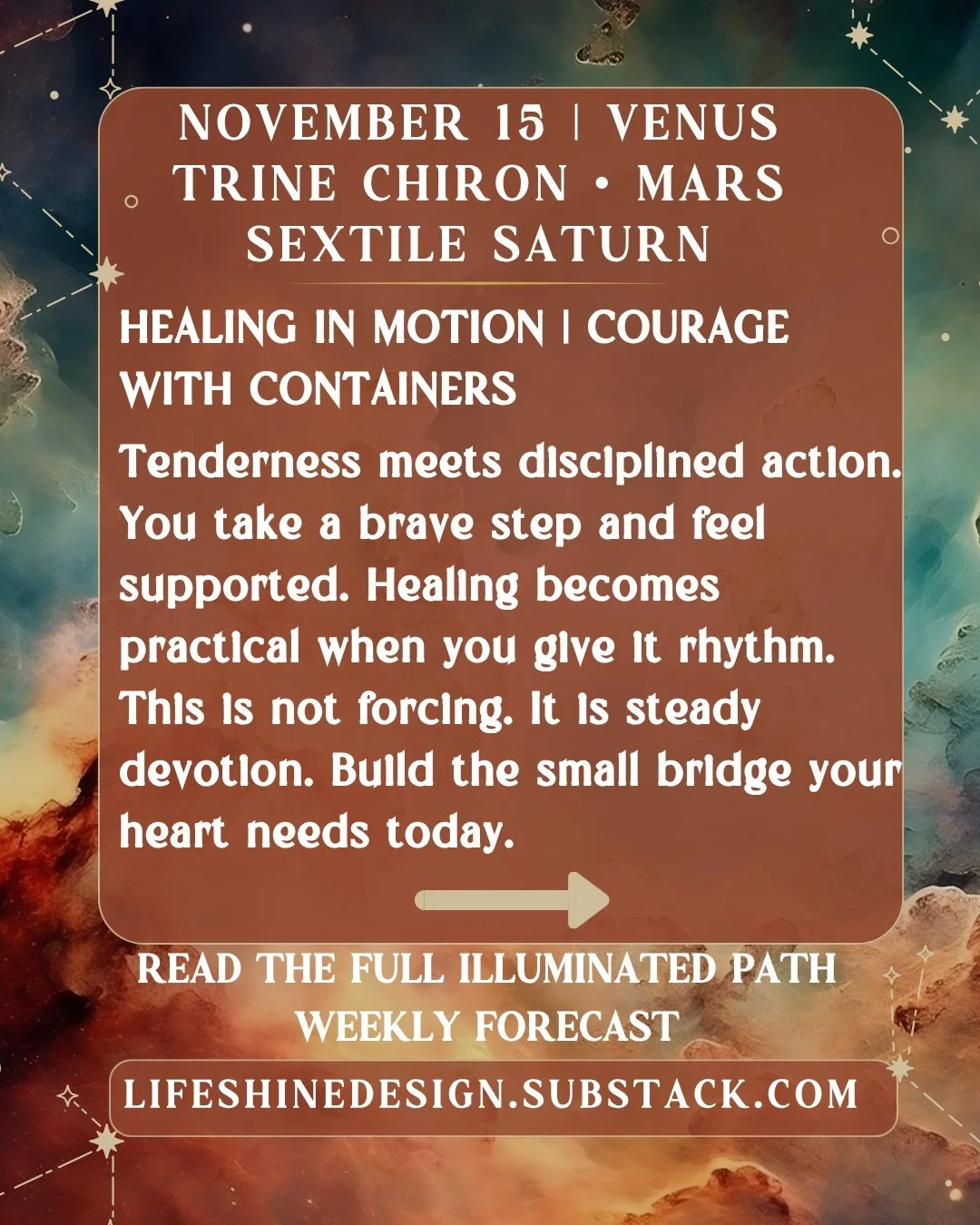 𖤓 Read the full Illuminated Path Weekly Forecast + sensory rituals in my Substack &rarr; link in linktree in my bio