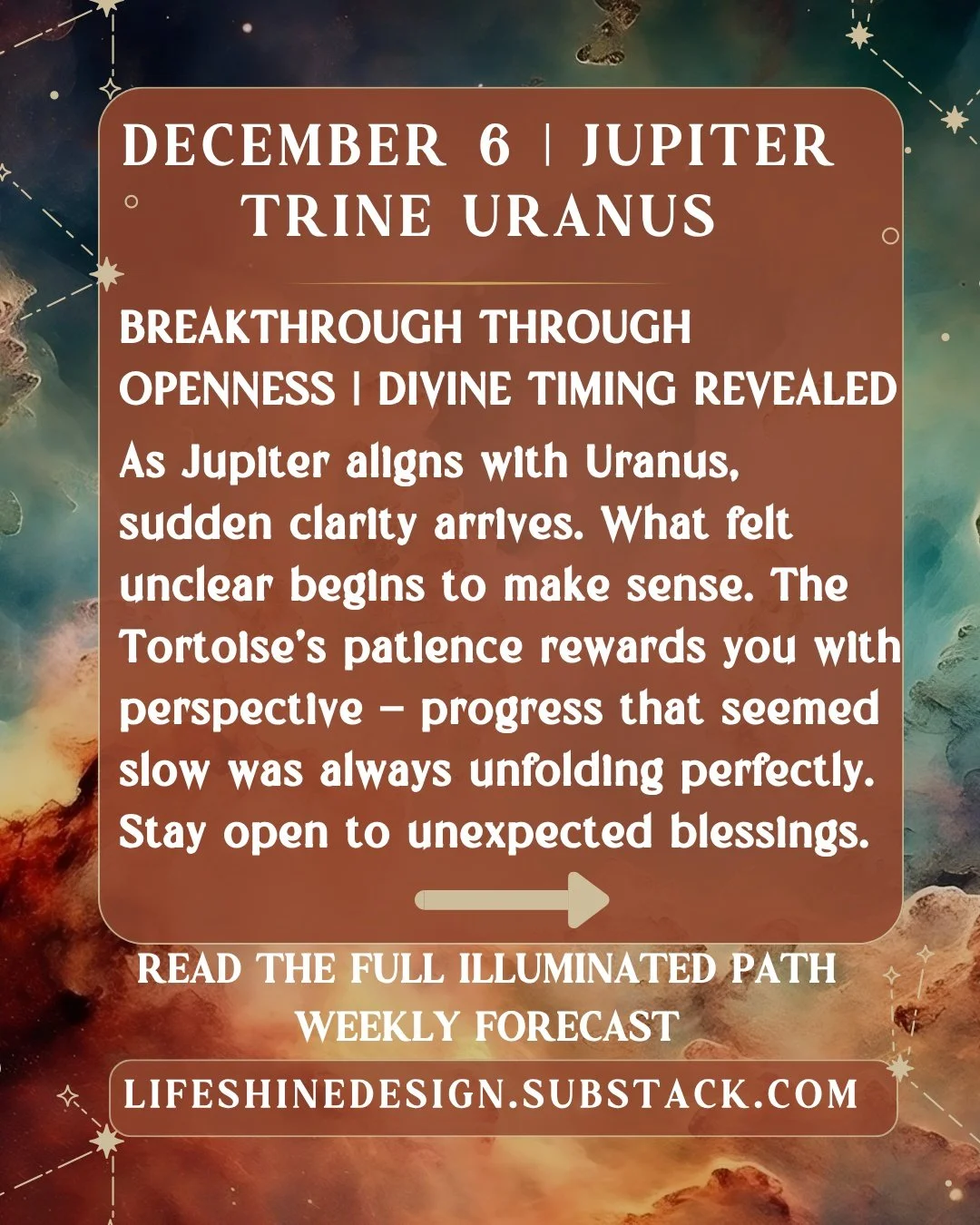 𖤓 Read the full Illuminated Path Weekly Forecast + sensory rituals in my Substack &rarr; link in linktree in my bio