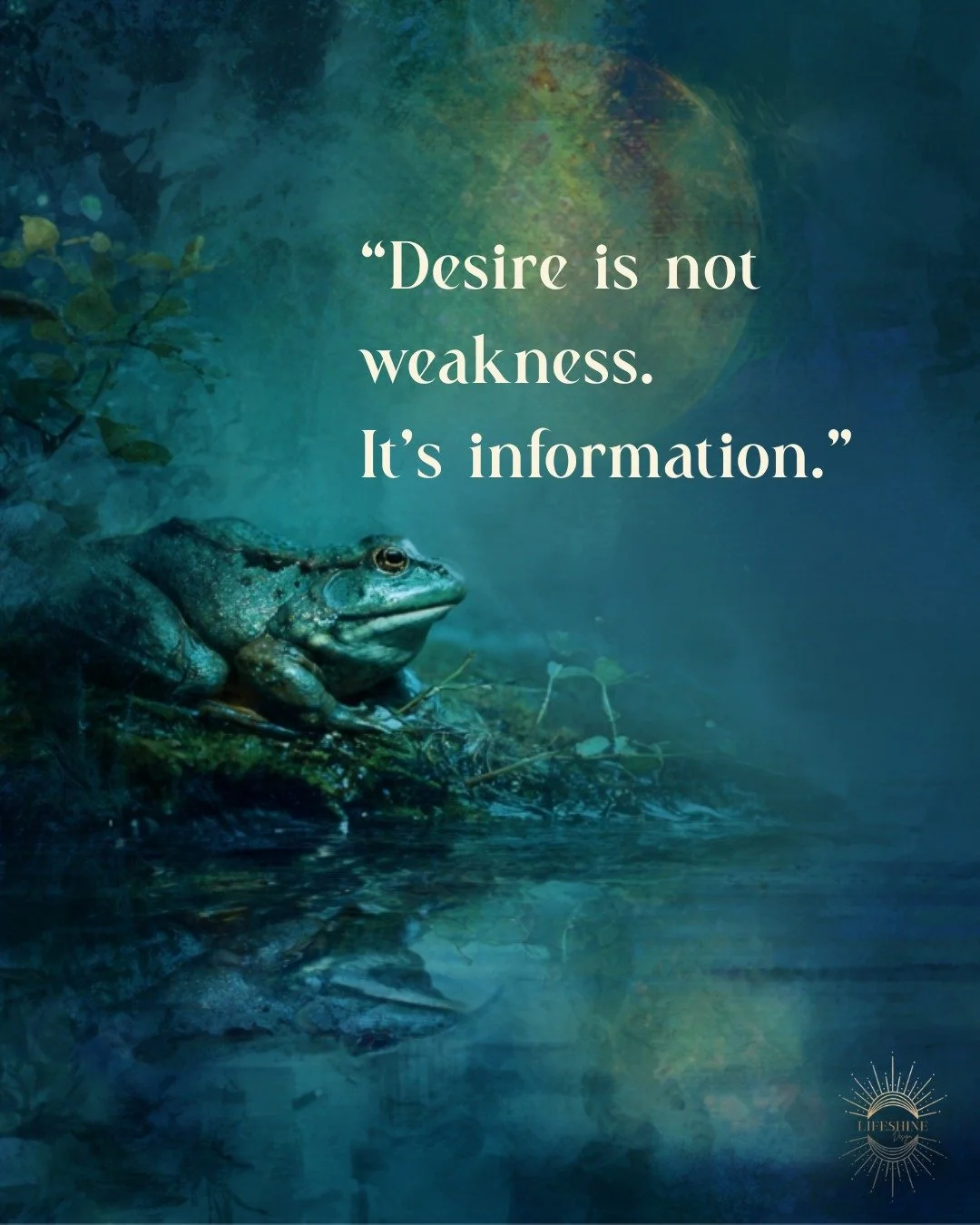 This week begins in the medicine of the Frog.

Gate 30 awakens sacred longing -
the quiet ache, desire, or emotional truth
that wants to be felt before anything changes.

This is not the moment to rush transformation.
It&rsquo;s the moment to listen 