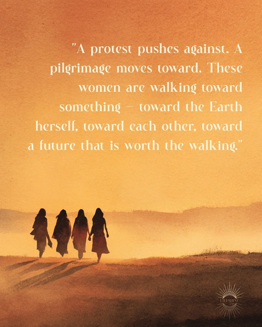 On Saturday, March 22nd, the Spring Equinox, a group of women leave Asheville on foot. They will walk to Washington DC, arriving on Earth Day, April 22nd. Sleeping in churches and community centers. Painting hearts in every town they pass through. Ga