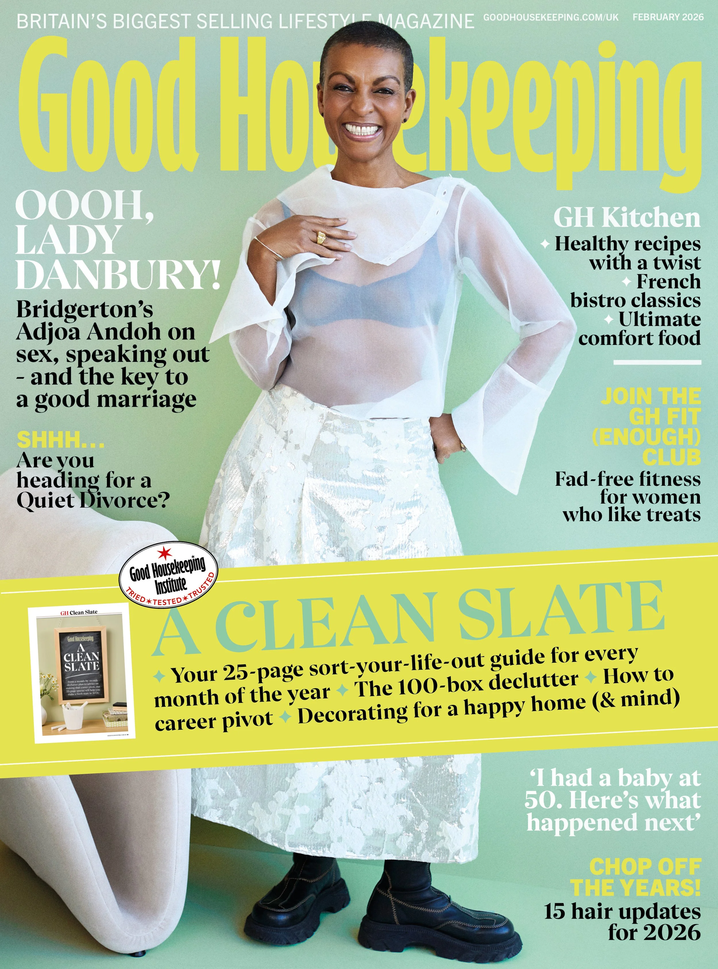 Good Housekeeping, February 2026 
Adjoh Adnoh
Photographed by Jonty Davies