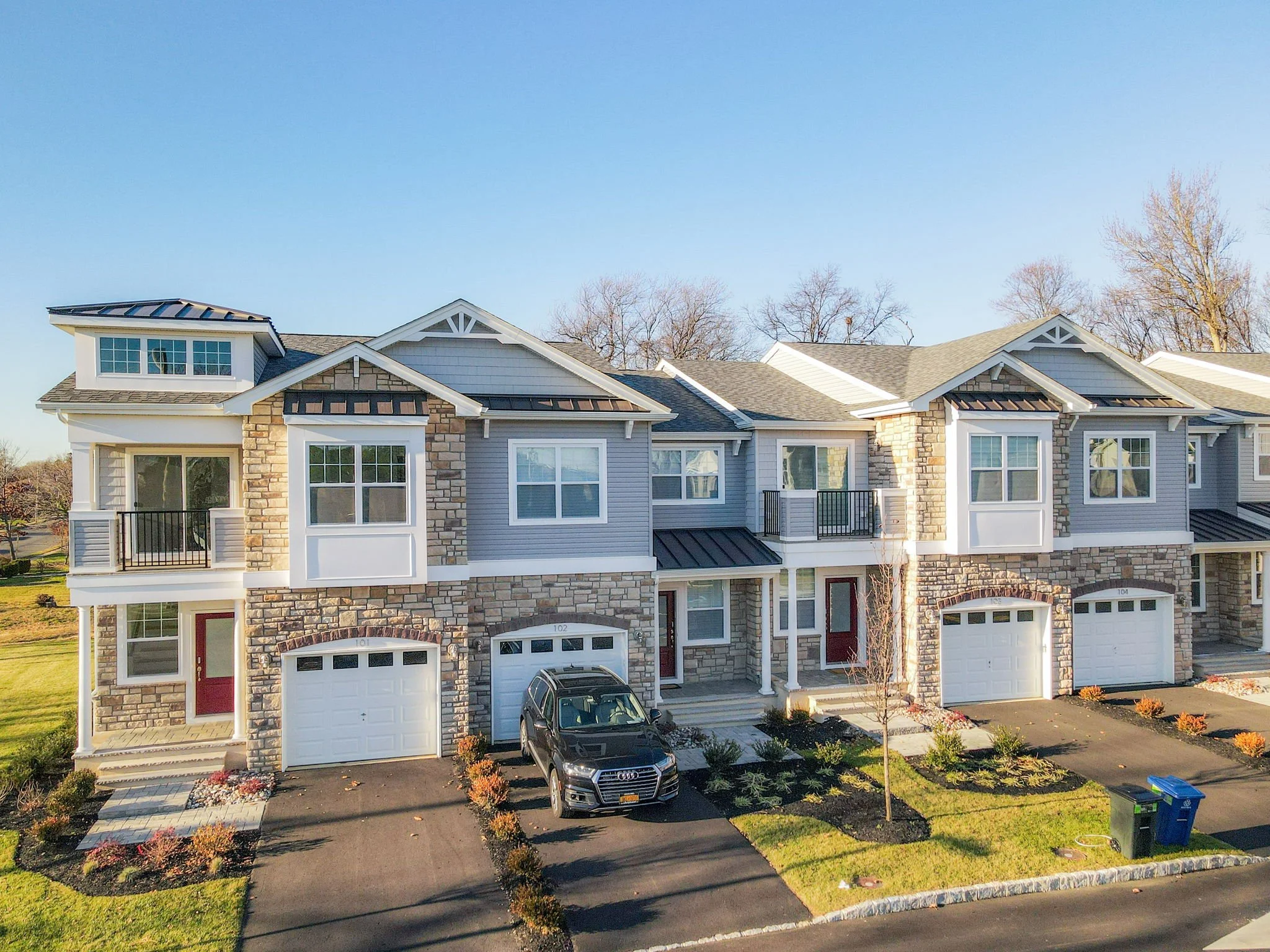 The front of the townhomes at 151 West End Ave. in Long Branch