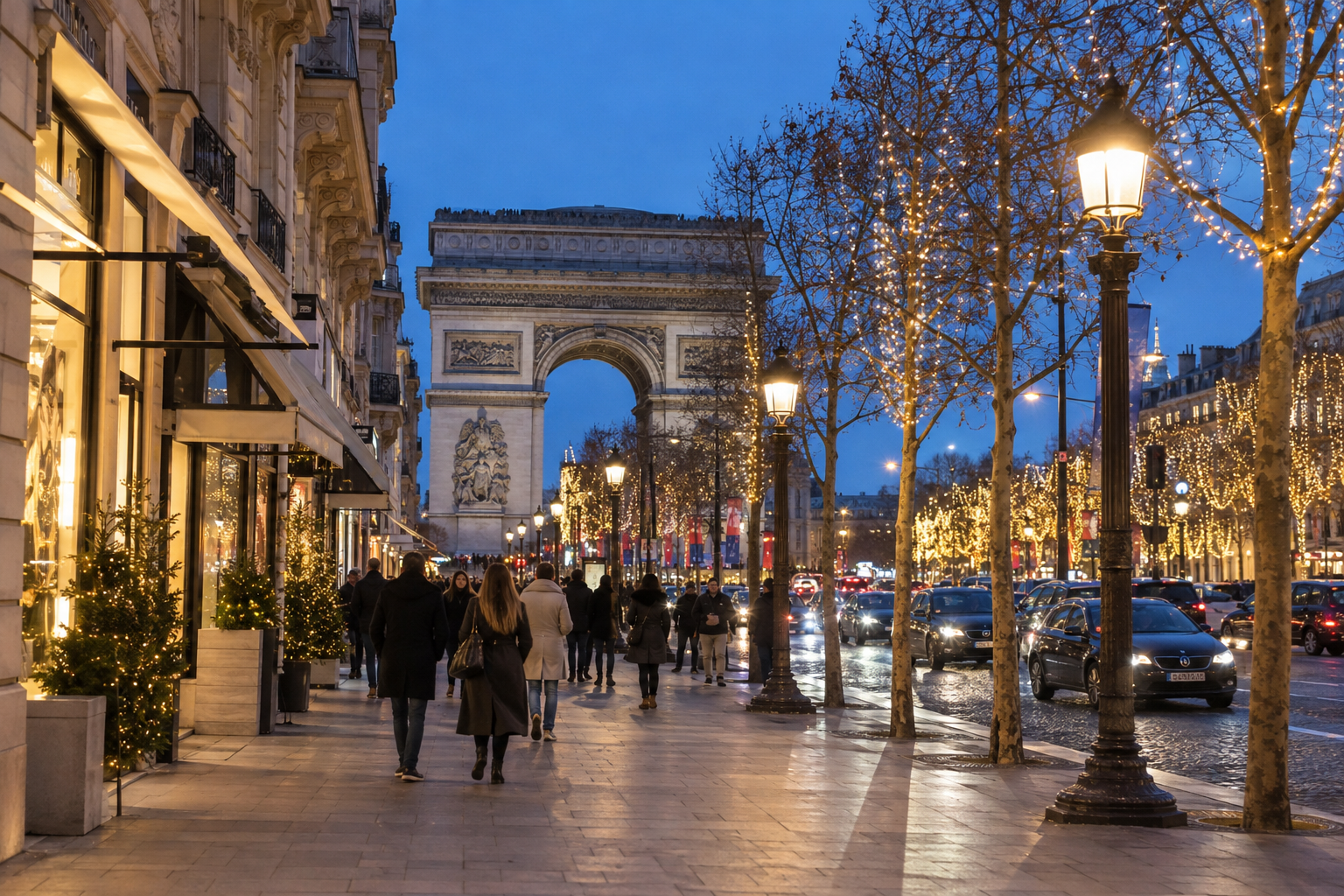 Arc de Triomphe, Christmas Blue Hour-2.png