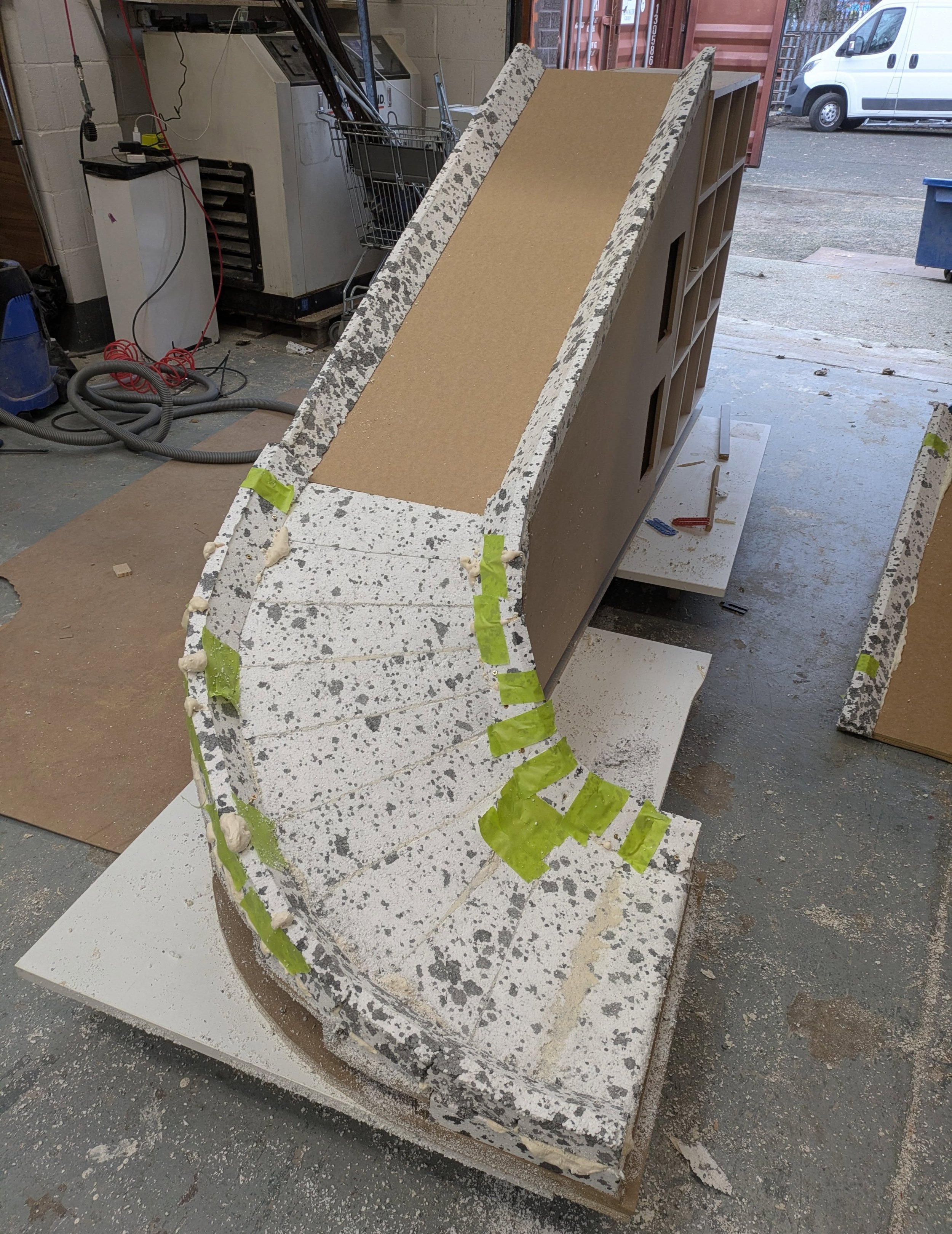 A recent project working with @bespokespaces.cheshireltd to build a bespoke slide for a bedroom!
Due to the time frame it wasn't practical to make a mold before hand, so it was a job to get everything as smooth as possible with fibreglass and Gelcoat