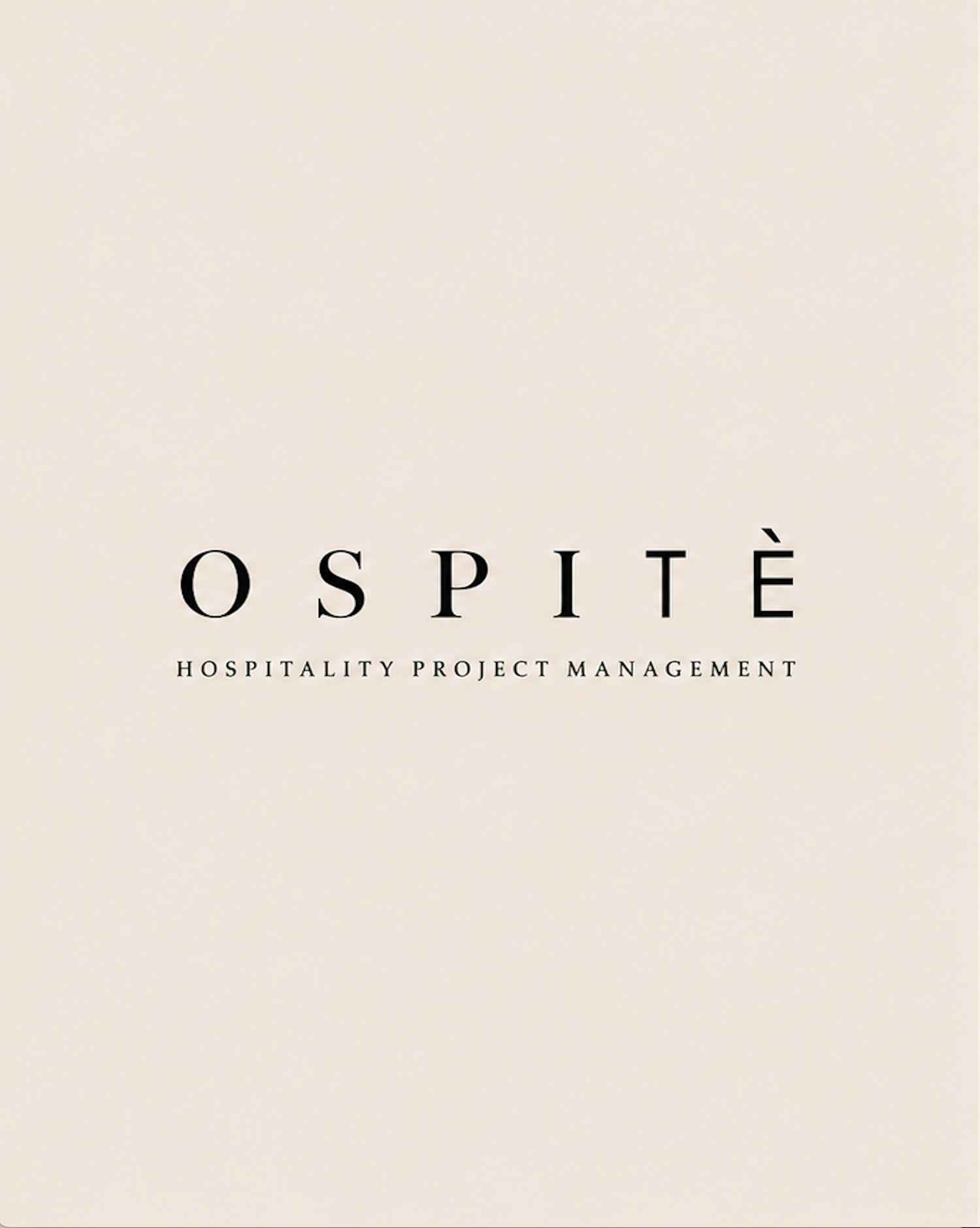 OSPITE Hospitality Project Management