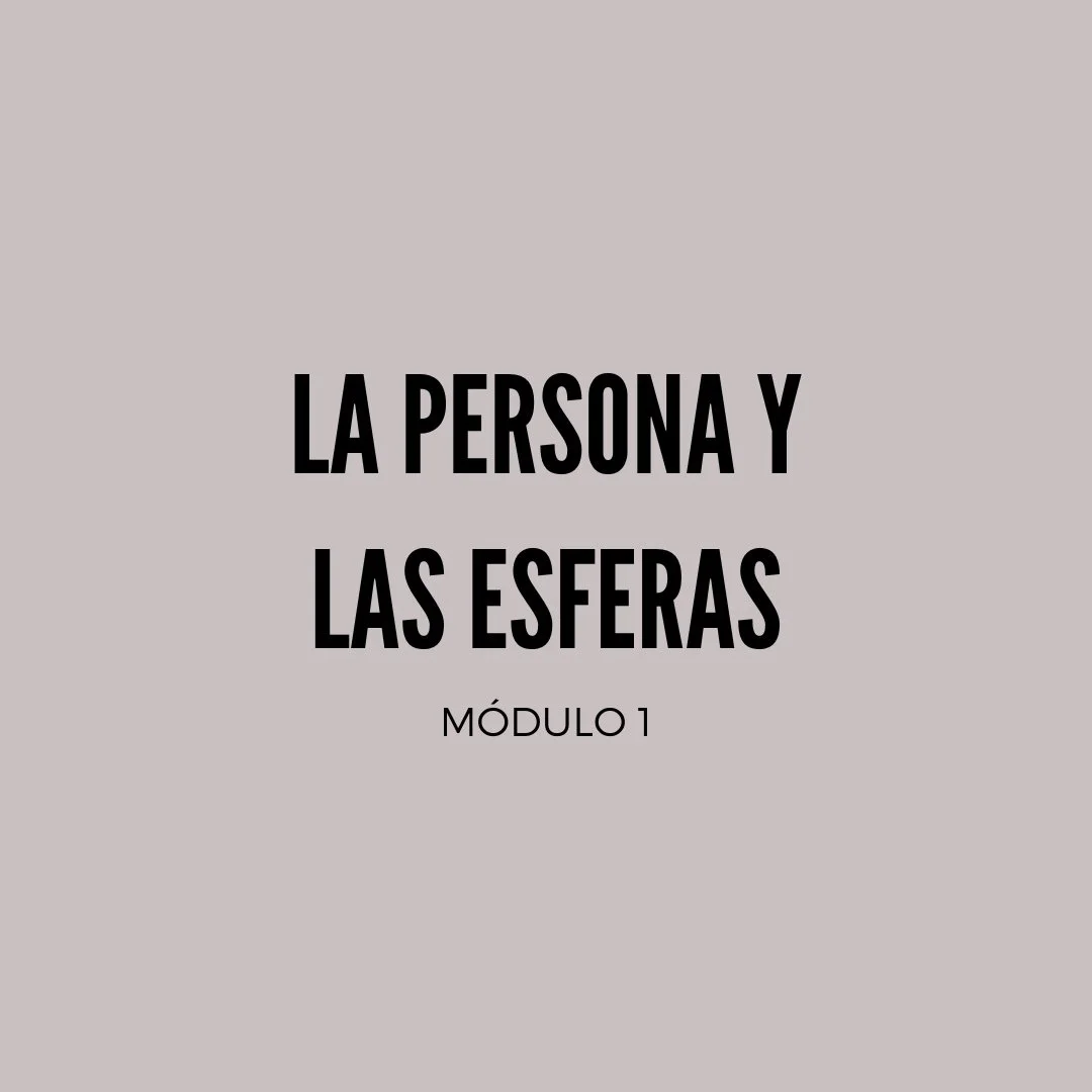 Las esferas y la persona