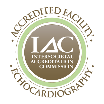 IAC Echocardiography accreditation seal