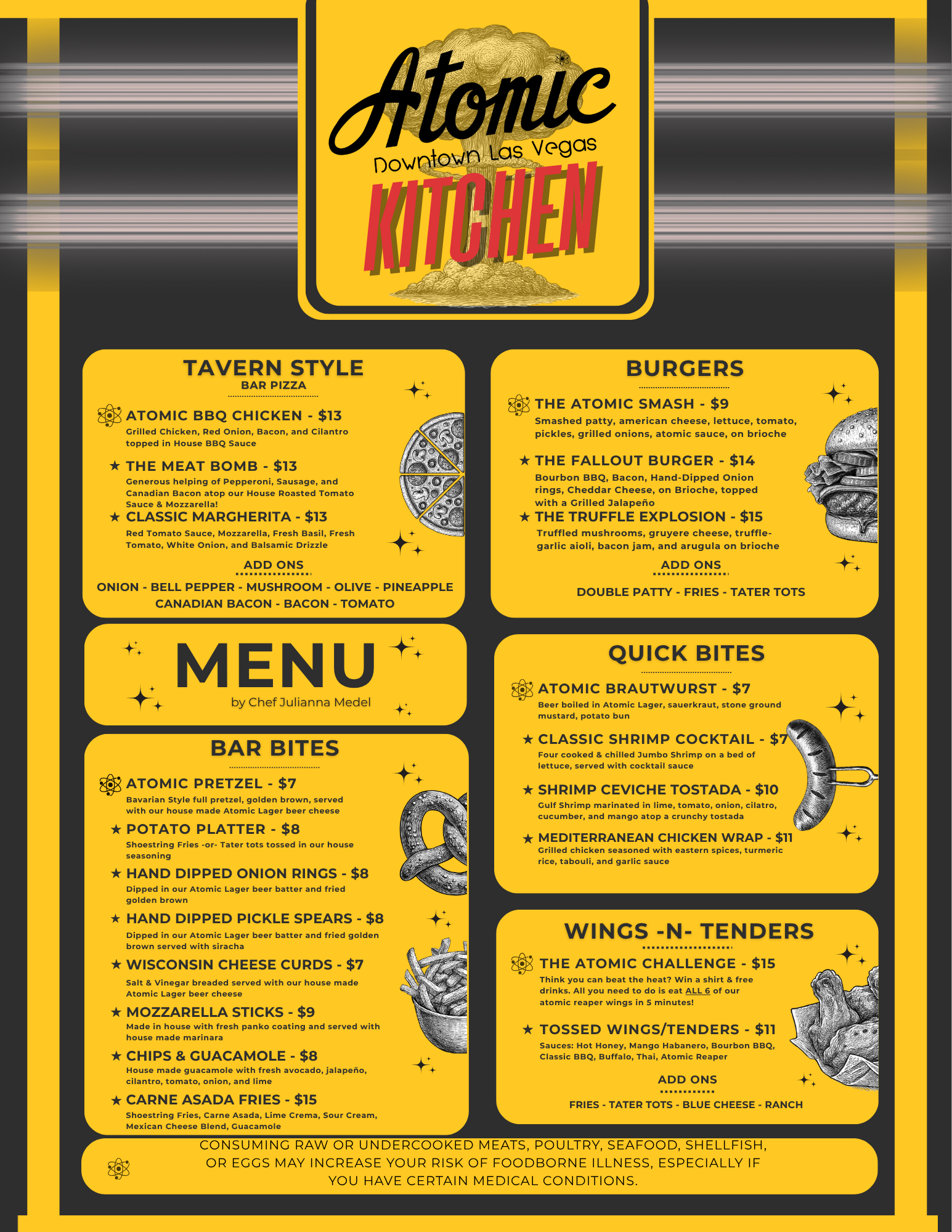 Atomic Liquors | Drink & Food Menus — Atomic Liquors