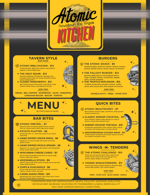 Atomic Liquors | Drink & Food Menus — Atomic Liquors