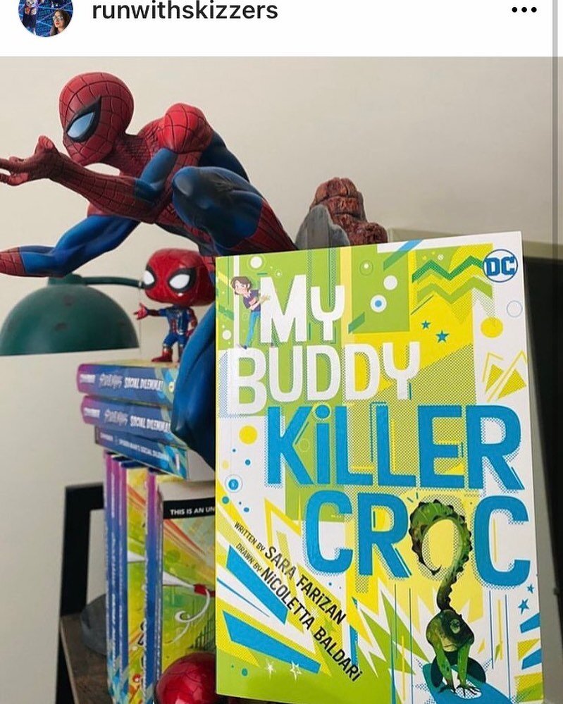 Over the moon excited that the phenomenally talented @runwithskizzers posted about My Buddy Killer Croc! It comes out September 6th, but plenty of time to pre-order if you are so inclined! And it&rsquo;s been endorsed by PREETI CHHIBBER so you know, 