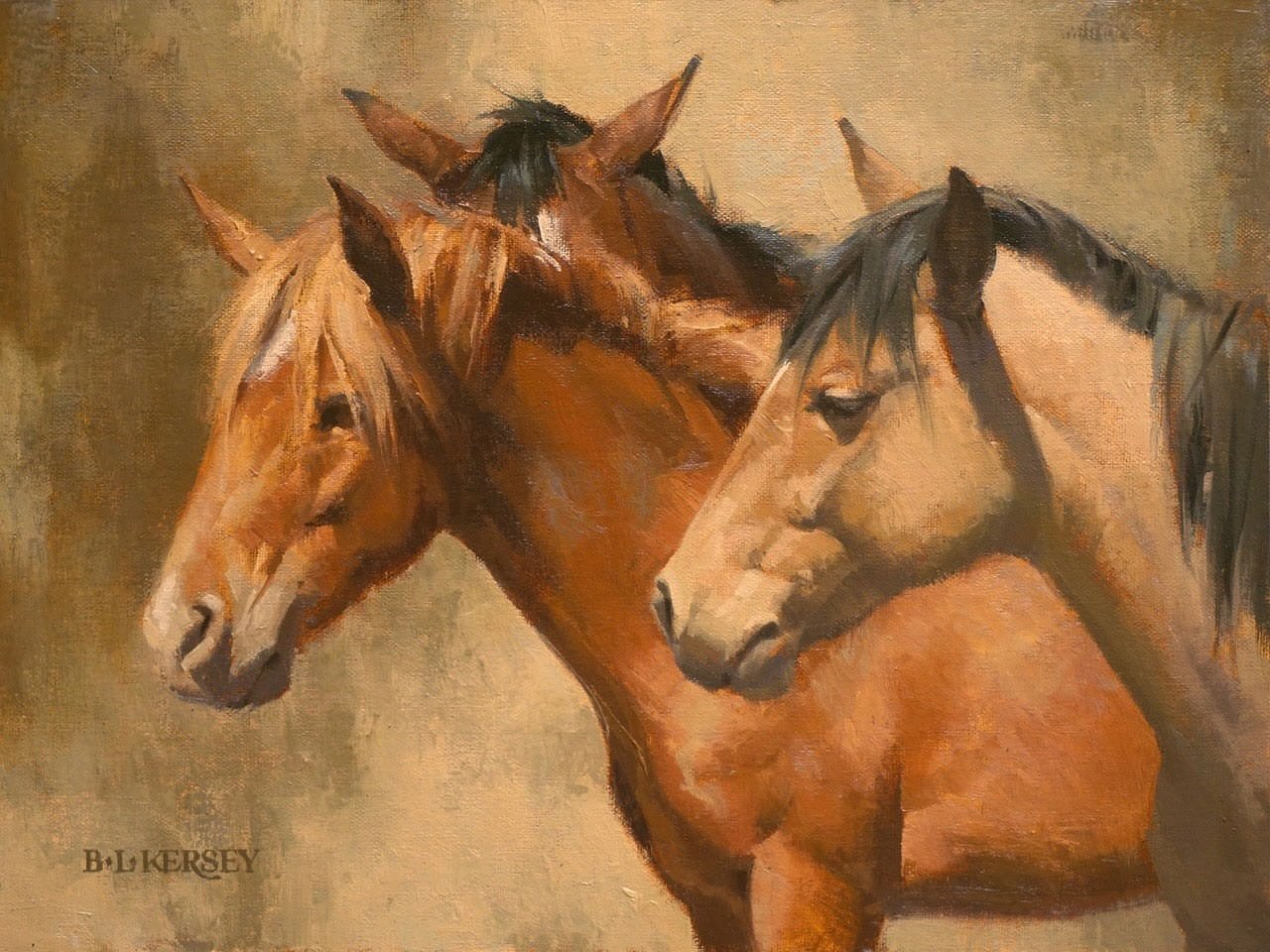 Laurie Kersey | Caballos Dorados | 9x12 | oil⁠
See Laurie&rsquo;s collection of work at Santa Fe Trails Fine Art and online {website link in bio}⁠
⁠
#fineart #westernart