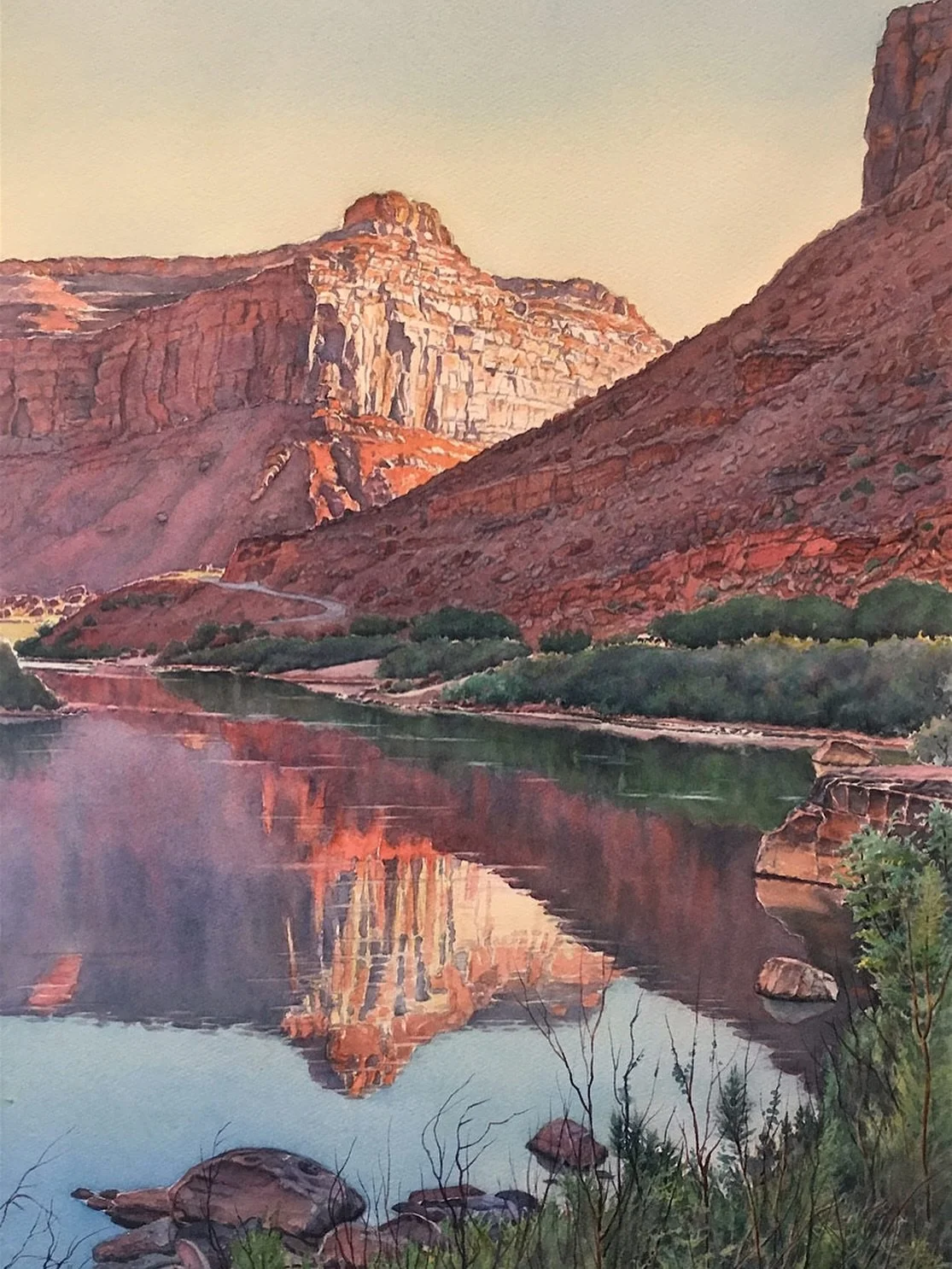 Joel R. Johnson | Evening Reflections | 36 x 28 | watercolor⁠
Beautiful new work added to our collection of Joel Johnson paintings. Stop by while in Santa Fe to see our latest works.