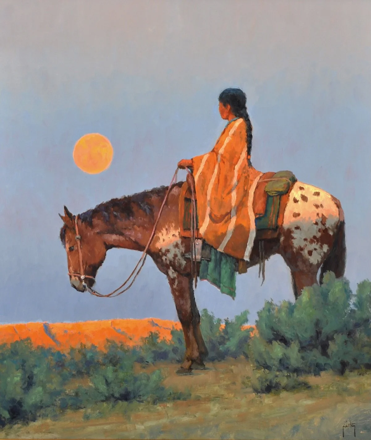 New collection of artwork by Jerry Ricketson. See this new piece titled &ldquo;Solitude&rdquo; 28x24 | oil and four more new paintings at the gallery. ⁠
⁠
Jerry Ricketson doesn&rsquo;t get bogged down with details that are not essential, rather he pa