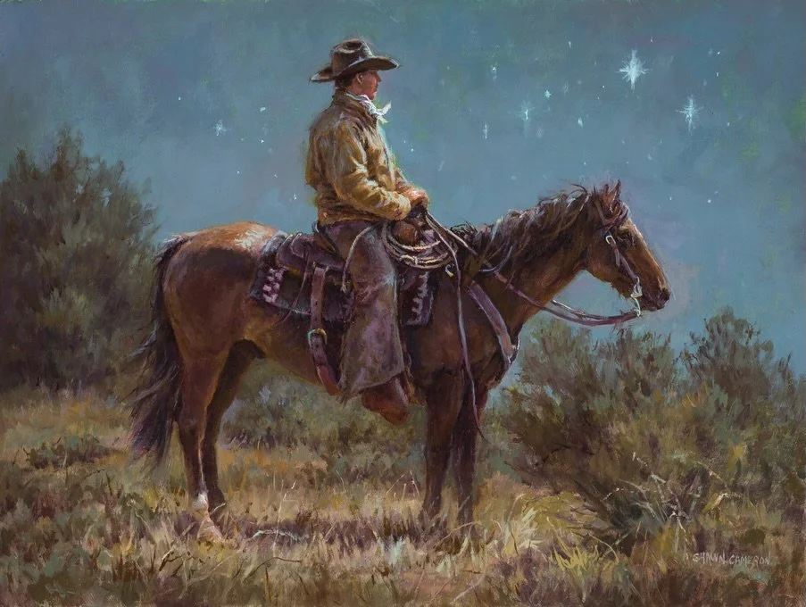 We have beautiful new paintings from Shawn Cameron at Santa Fe Trails. ⁠
&ldquo;The Wonder of It All&rdquo; | 12x16 | oil⁠
&ldquo;Power Nap&rdquo; | 9x12 | oil⁠
and more...⁠
⁠
Shawn Cameron&rsquo;s Arizona ranching heritage continues into the sixth g